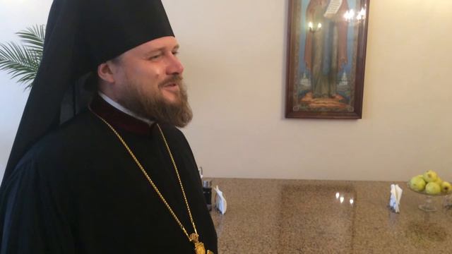 Архимандрит Серафим поздравляет именинников смотреть онлайн