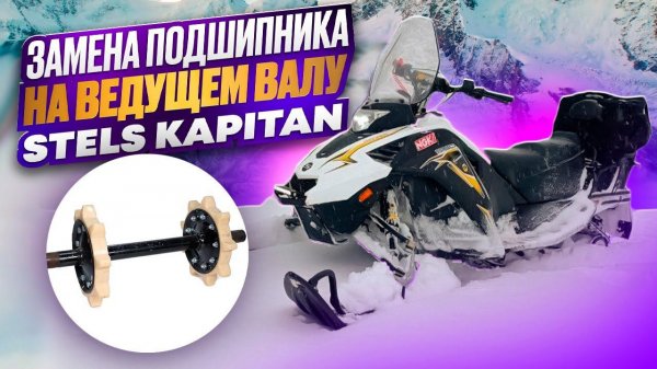 Замена подшипника на ведущем валу Stels Kapitan