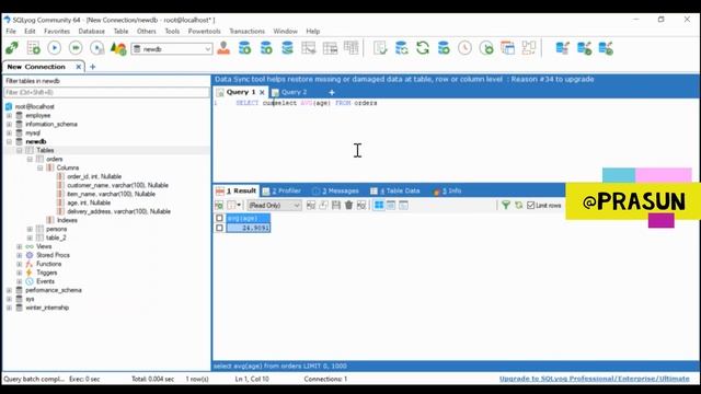 MySQL Lecture 11 SUM,AVG смотреть онлайн
