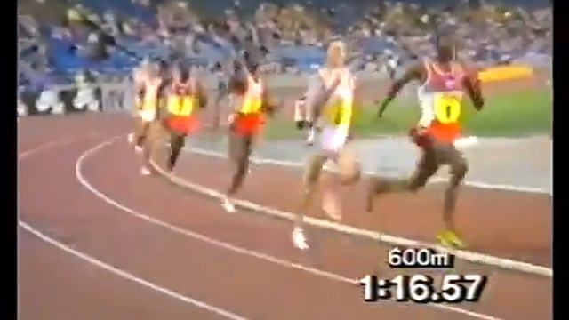Tom McKean And Paul Ereng - 800m GB V. Kenya, London 1989