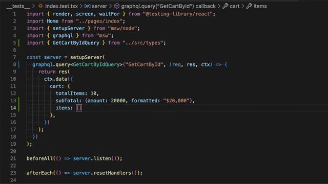 Step 5 - Adding types to the mock data смотреть онлайн