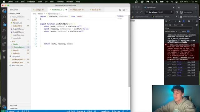 Write a Custom Fetch Data React Hook | React Mastery смотреть онлайн