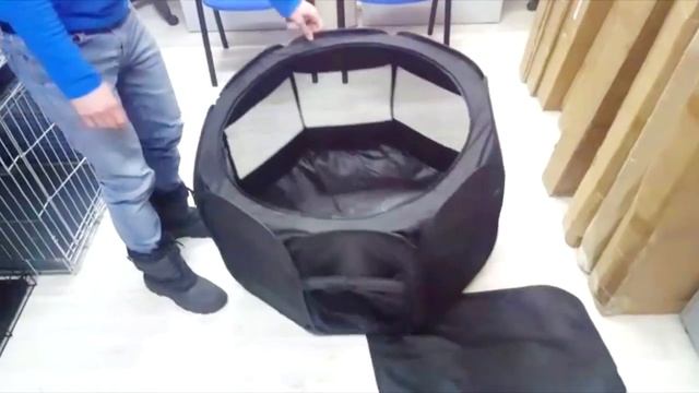 Тентовый вольер для собак и кошек - 120 на 120 на 60 см смотреть онлайн