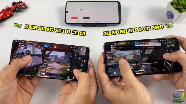 Xiaomi Mi 10T Pro vs Samsung Galaxy S21 Ultra PUBG Mobile Comparison смотреть онлайн