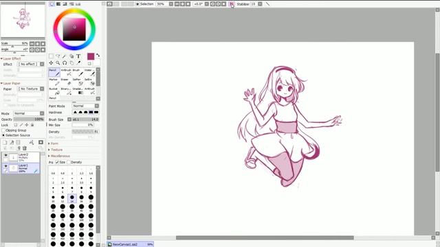 SPEEDPAINT: 20 min Sketch Challenge: Bliss PPG「Paint Tool Sai 2」 смотреть онлайн