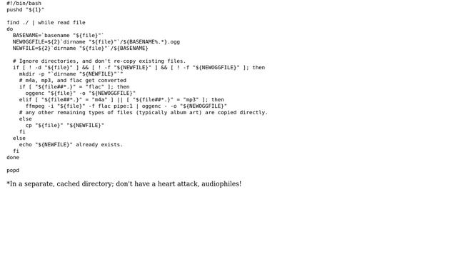 Unix & Linux: Bash Script -- ffmpeg not being invoked as expected смотреть онлайн