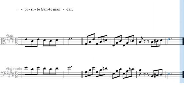 Como Uma Folha Ao Vento - Partitura Viola e Violoncelo смотреть онлайн
