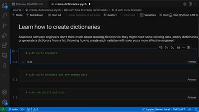 Python Dictionaries course смотреть онлайн