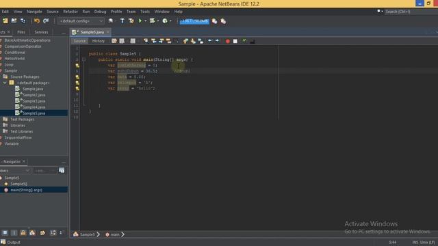 penggunaan var di java смотреть онлайн
