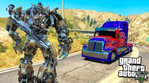 МЕГАТРОН ПРОТИВ ОПТИМУСА ПРАЙМА ТРАНСФОРМЕРЫ В ГТА 5 МОДЫ! ОБЗОР МОДА В GTA 5! ИГРЫ ГТА ВИДЕО MODS