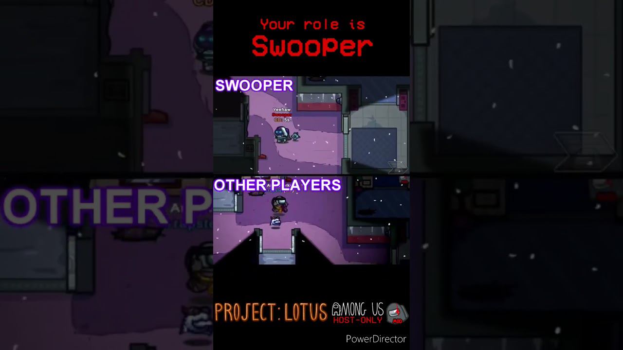 AmongUs, но у тебя роль Хамелеон | Among Us Project Lotus Mod