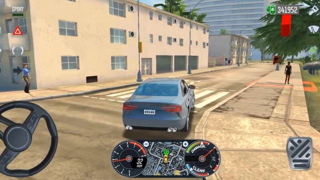 Audi A6 car driving in city sport car driving simulator game #gaming #fortnight #x box #gta смотреть онлайн
