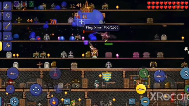 Slime king vs Mega shark in terraria смотреть онлайн
