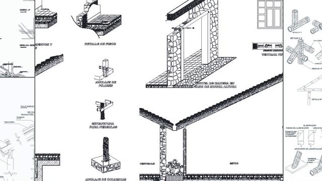 【Download CAD Blocks,Drawings,Details,3D,PSD Blocks】Wood Structure CAD Details смотреть онлайн
