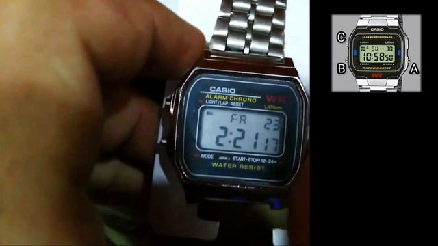 Casio Digital F91W Set Time | Casio Alarm Chrono WR | A168 A158 Module 3298 Adjust смотреть онлайн