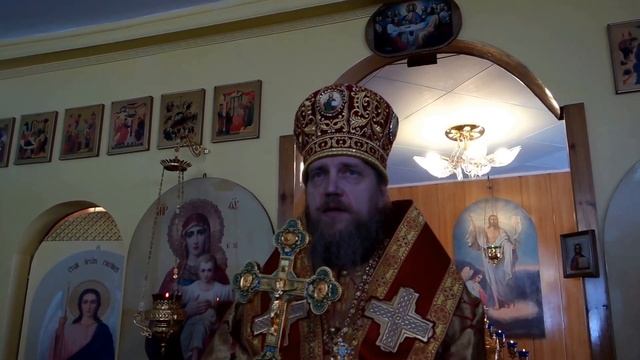 Проповедь епископа Иоанна после Литургии в Престольный праздник Храма воскресения Христова смотреть онлайн