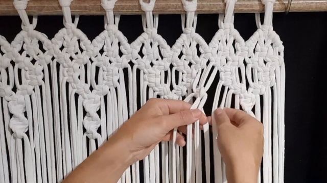 Tutorial Cortina en Macramé N°69. Macramé Curtain Tutorial. Tutoriel Rideau Macramé. смотреть онлайн