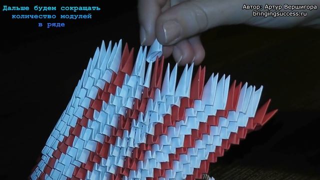 Как сделать модульное оригами большой лебедь, мастер класс (мк) смотреть онлайн