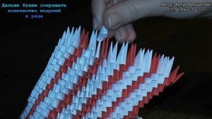 Как сделать модульное оригами большой лебедь, мастер класс (мк)