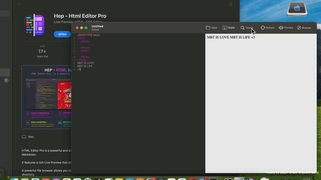 Hep Html Editor Pro Developer Tools App [MAC] Basic Overview смотреть онлайн