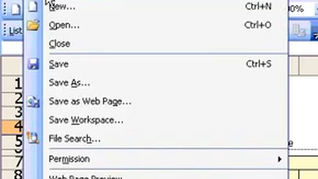 Microsoft Office Excel 2003 Create a new blank workbook смотреть онлайн
