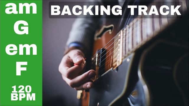 PLAY ALONG - simple backing track - am G em F - 120 bpm смотреть онлайн