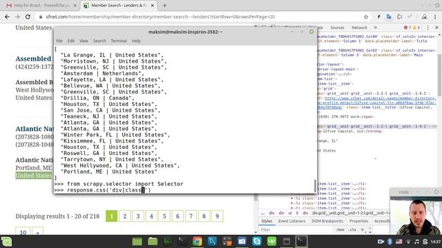 Helping my subscriber to extract data from br tags using SCRAPY Shell in 2 ways смотреть онлайн