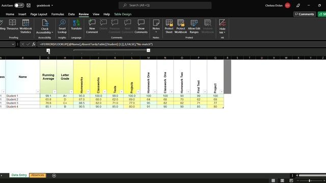 Gradebook in Excel (following the workshop lesson plan) смотреть онлайн