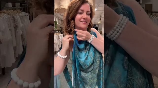 летний вариант блузки, короткого платья из двух палантинов...#fashion #палантин смотреть онлайн