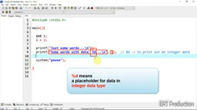[ERT ICT] [C Prog] L04 Data type and printf statement смотреть онлайн