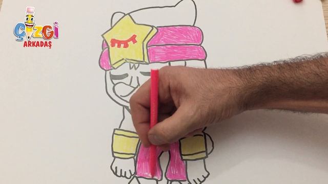 sandy nasıl çizilir - brawl stars sandy - HOW TO DRAW BRAWL STARS | DRAWING SANDY смотреть онлайн