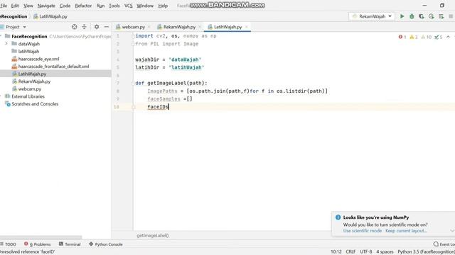 Face Recognition Python Menggunakan Algoritma Haar Cascade смотреть онлайн