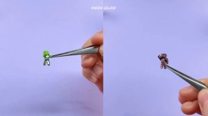 Making Minecraft Dream Manhunt Miniature - clay ASMR