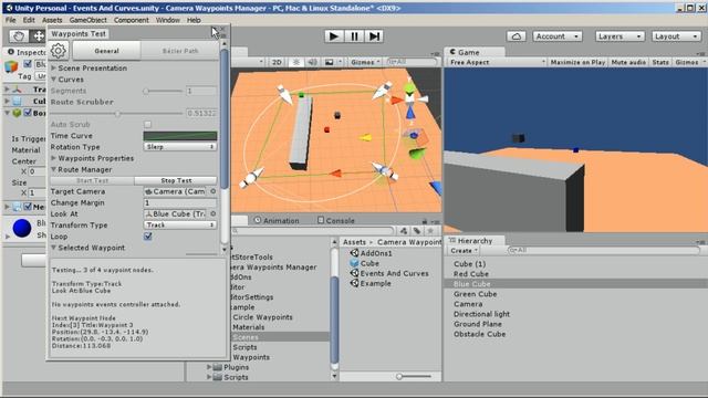 Camera Waypoints Manager Curves - Unity3d смотреть онлайн