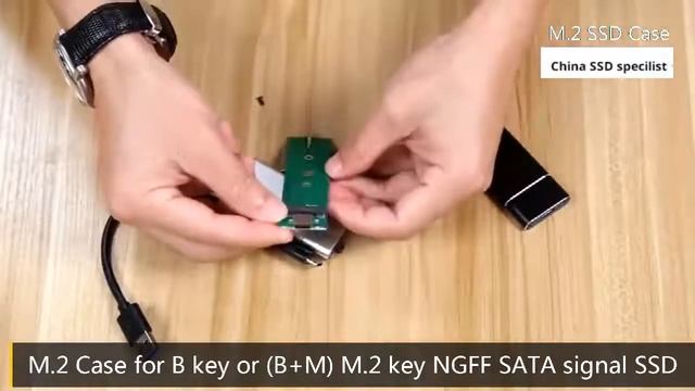 USB 3.1 Type-C To M.2 NVME PCIe M-Key SSD, M.2 NGFF SATA SSD Enclosure Case Box