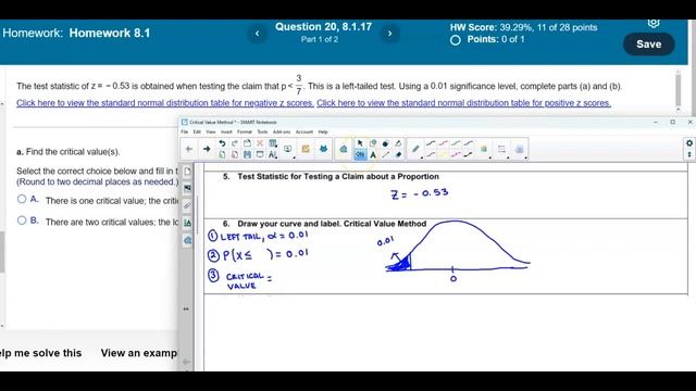 Math 14 8.1.17 Find the critical value(s). Should we reject or fail to reject the null hypothesis смотреть онлайн
