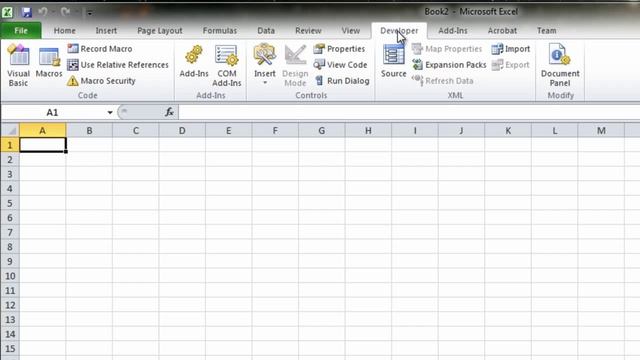 Excel VBA Expose Excel "Developer Tab" and simple MACRO example Tutorial смотреть онлайн