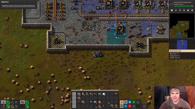 Factorio: Tutorial Level 5 - Abandoned Rail Base смотреть онлайн