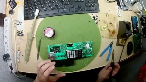 перепайка компонентов платы управления микроволновки