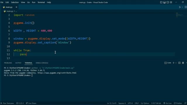 Pygame Tutorial for Beginners || How To Create Window in Pygame ?? || Snake Game Using Pygame Pytho смотреть онлайн
