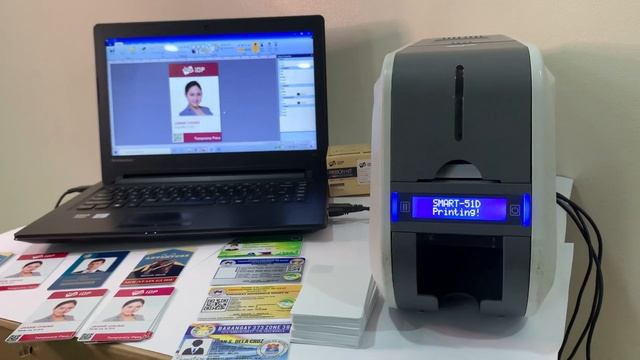 Smart 51D Dual Side PVC RFID Card Printer смотреть онлайн