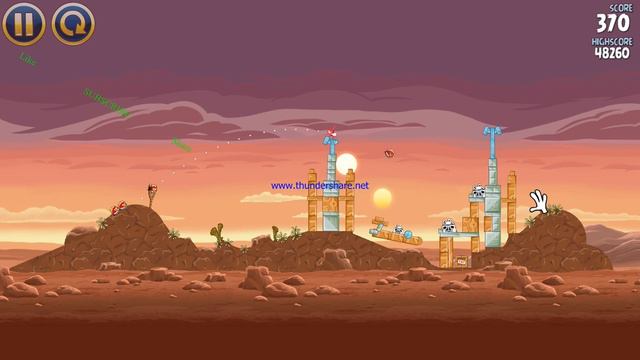 Angry Birds Star wars Game-play#2 смотреть онлайн