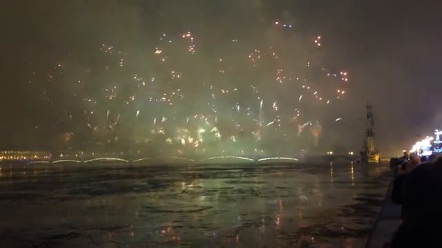 Салют в Петербурге 30.12.2016 смотреть онлайн