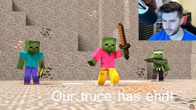 Reacting To ANNOYING VILLAGERS! EP.6-8 Minecraft Animations! смотреть онлайн