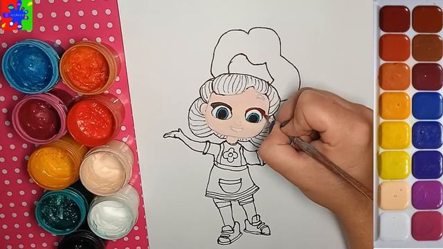 Волшебная кухня Майя из мультика. Раскраска для детей смотреть онлайн