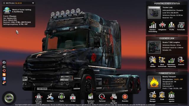 Euro Truck Simulator 2 - beta patch 1.22 + neuer skin смотреть онлайн