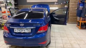 Замена акустики в Солярисе + установка сабвуфера. Автозвук за 42800 рублей