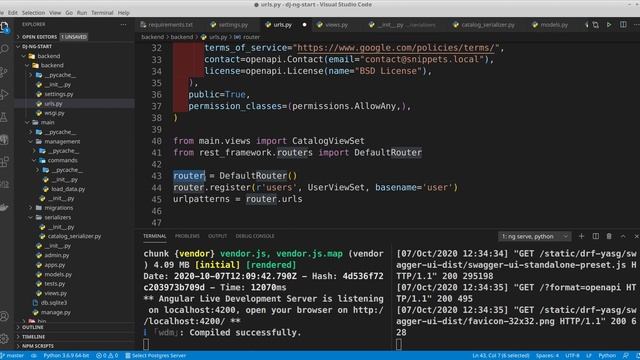 Django DRF. Angular. Начало. смотреть онлайн