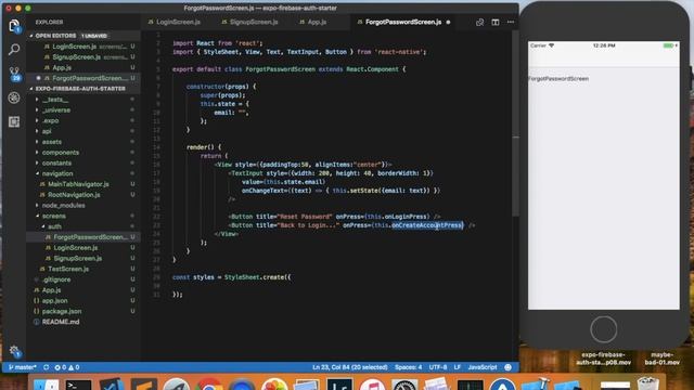 React Native / Expo: Firebase Authentication Starter Tutorial смотреть онлайн