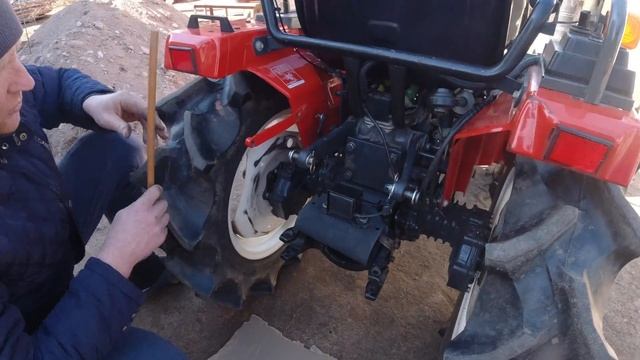 Трехточечная навеска на минитрактор Yanmar Ke-4. (Mitsubishi MT-155). Часть 1. смотреть онлайн